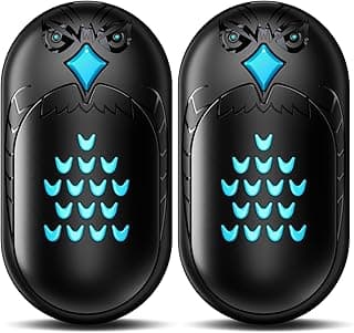 GUKAUT Hand Warmers Rechargeable, 2 Pack 6000mAh Electric Portable Heater, 20 Hrs Long Heating Hot Pockets Hand Warmer, Hunting Gear, Gifts for Women, Men, Raynauds, Camping, Golf, Outdoors