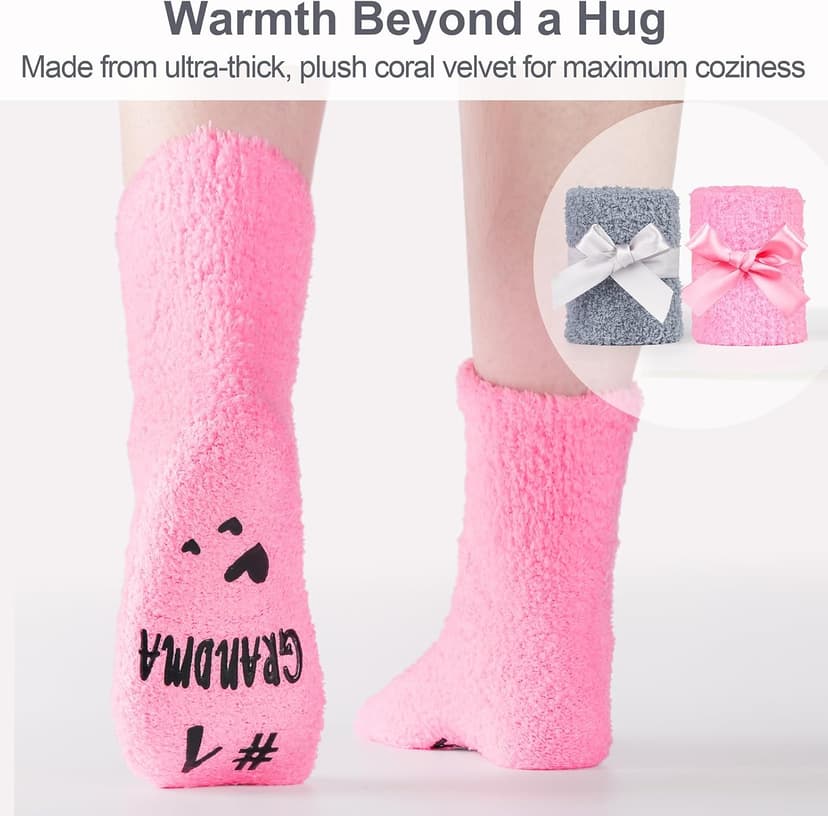 Breezy Valley Grandparent Gifts, Christmas Gifts for Grandma Grandpa from Grandkids - Best Ever Grandparents Gift Ideas, Grandma Grandpa Mugs Socks Set