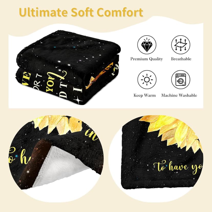 puekrtoa Christmas Sister in Law Birthday Gifts, Xmas Gift for Sister in Law for Women, Best Sisters-in-Law Wedding Gift Ideas, Sisters in Law Throw Blanket 60"X50"