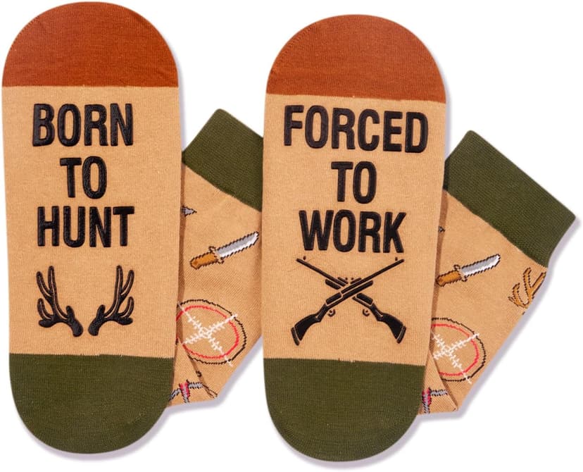 Zmart Men Women Funny Socks - Outdoorsman Gifts for Racing Golfing Hunting Lovers