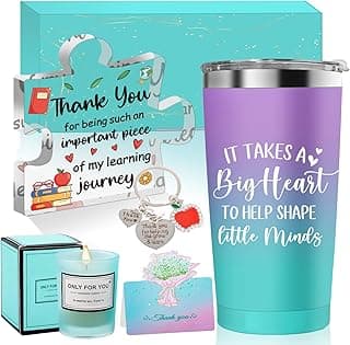 Teacher Gifts for Women, Christmas Teacher Appreciation Gifts from Student, Best Teachers Tumbler, Acrylic Plaque, Back to School Birthday Retirement Thank You End of Year Gift for Teachers