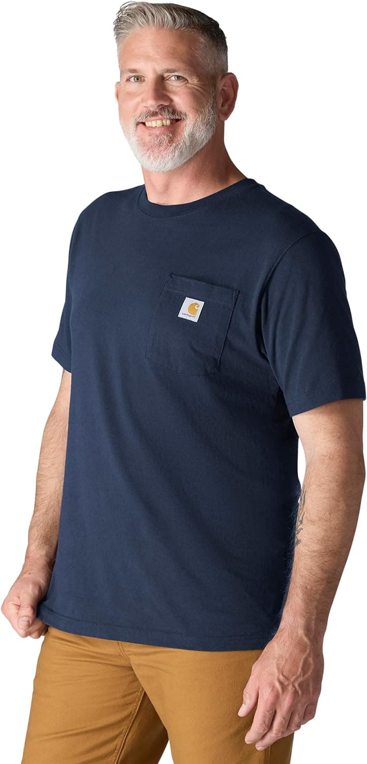 Carhartt Men's Loose Fit Heavyweight Short-Sleeve Pocket T-Shirt (Also Available in Big & Tall)