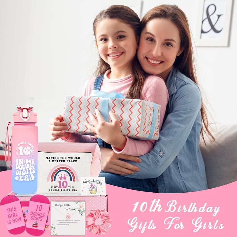 Gifts for 10 Year Old Girl, 10 Year Old Girl Birthday Gifts, 10th Birthday Gift for Girls Ideas for Daughter, Sister, Niece, Granddaughter, Popular Double Digits Birthday Gift for Teen Girls