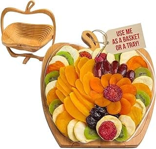 BONNIE AND POP - Dried Fruit Gift Basket - Healthy Gourmet Snack Box - Holiday Food Tray - Variety Snacks - Birthday, Sympathy, Mom, Dad, Corporate Tray - Bonnie & Pop