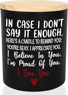 TEEZWONDER Anniversary Wedding Gifts for Women Men - Long Lasting Vanilla Lavender Candle 10 Oz - Birthday Romantic Gifts for Him Her, Girlfriend Boyfriend Birthday Gift Ideas, Gift for Husband Wife