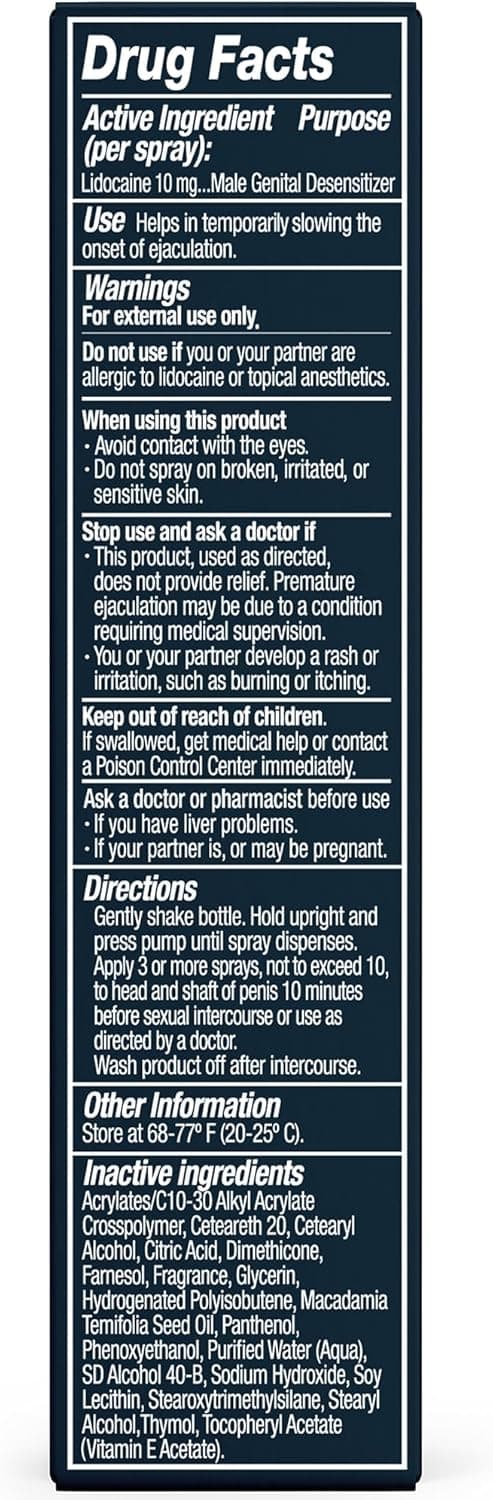 Promescent Desensitizing Delay Spray for Men Clinically Proven to Help You Last Longer in Bed - Better Maximized Sensation + Prolong Climax for Him, 2.6 ml
