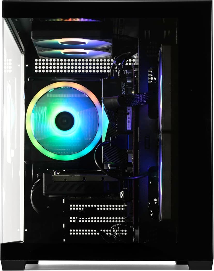 STORMCRAFT Sirius AI Gaming Desktop - Intel i5 14400F up to 4.7GHz, RTX 5060 GDDR7, 32GB DDR5 RGB 6000MHz, 1TB NVMe Gen4 SSD, Intel B760 Motherboard, 650W Gold PSU, Win 11 Home VR Ready