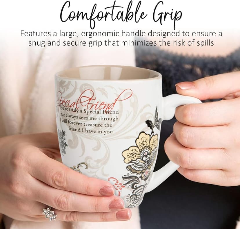 Pavilion Coffee Mugs - Mark My Words Special Friend Mug with "You're Truly A Special Friend" Text Design - Ceramic Coffee Cup for Friends, Microwave & Dishwasher Compatible - Multicolor, 20 oz