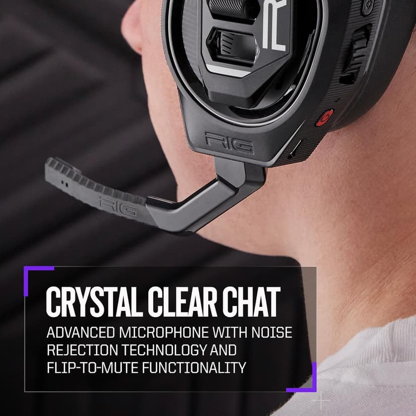 RIG 900 MAX HX Universal Dual Wireless Gaming Headset 2.4GHz/Bluetooth for Xbox, PlayStation, Nintendo Switch, PC, Android, iPhone - Charging Base - 60 Hours Battery - Dolby Atmos 3D Audio