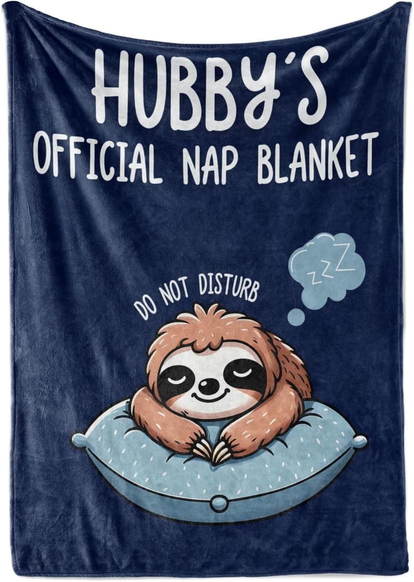 Husband Gifts, Valentine's Day Christmas Birthday Gifts for Husband, Hubby, Flannel Throw Blanket 60x80 Inches