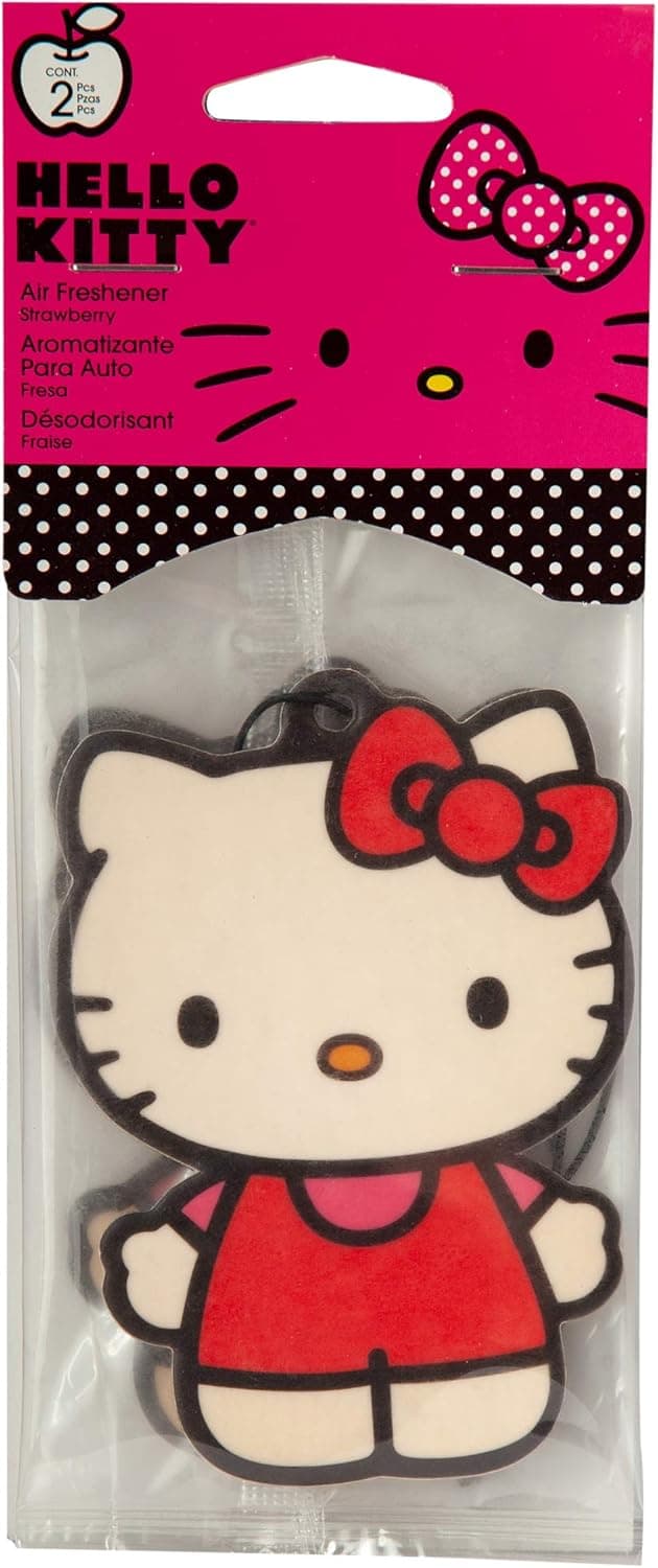 Hello Kitty Air Freshener - Strawberry Scent - 2 Pack