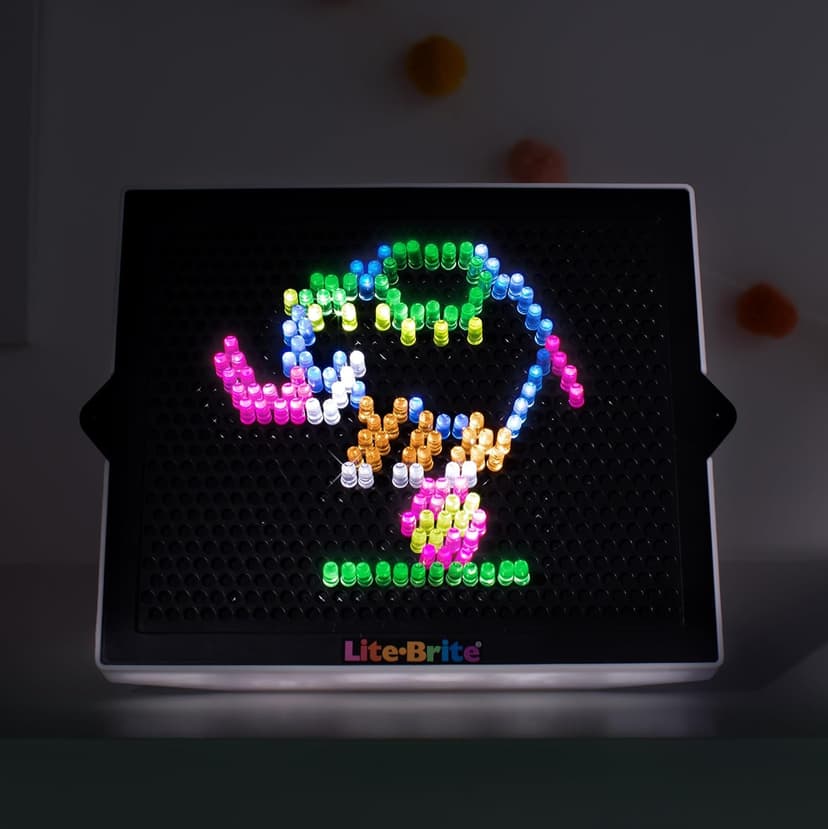 Lite Brite Classic, Favorite Retro Toy - Create Art with Light, STEM, Educational Learning, Holiday, Birthday, Gift, Boys, Kid, Toddler, Girls Age 4+