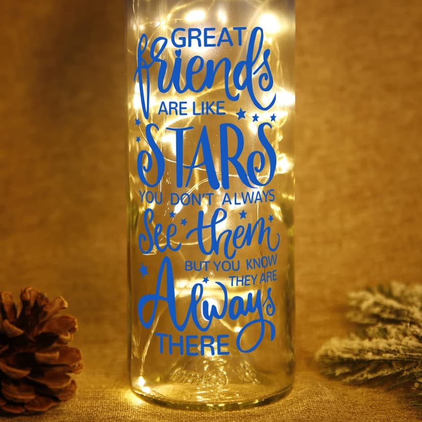 Christmas Gifts for Women - Best Friends Gifts 2025 - Wine Bottle Lights with Cork - Light Up Lamp Decor for Home Decorations - Birthday Friendship Unique Gift for Womens Men Sister Girls Boys Adults