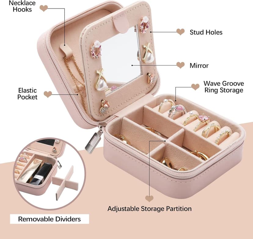 Friendship Gifts for Women Jewelry Box, Best Friend Bestie Gifts, Birthday Gifts for Women Friendship, Good Friends Are Like Stars Jewelry Case, Cool Gifts for Female Friend Jewelry Organizer Holder