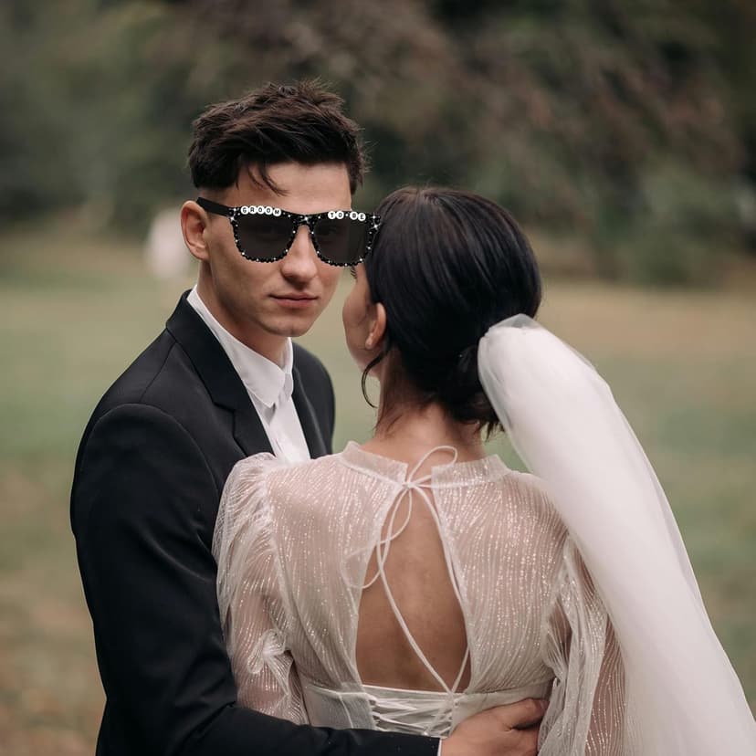 Bachelor Party Groom Sunglasses for Man, Wedding Groom To Be Glasses for Bachelor Party Beach Wedding Groom To Be Party Gift