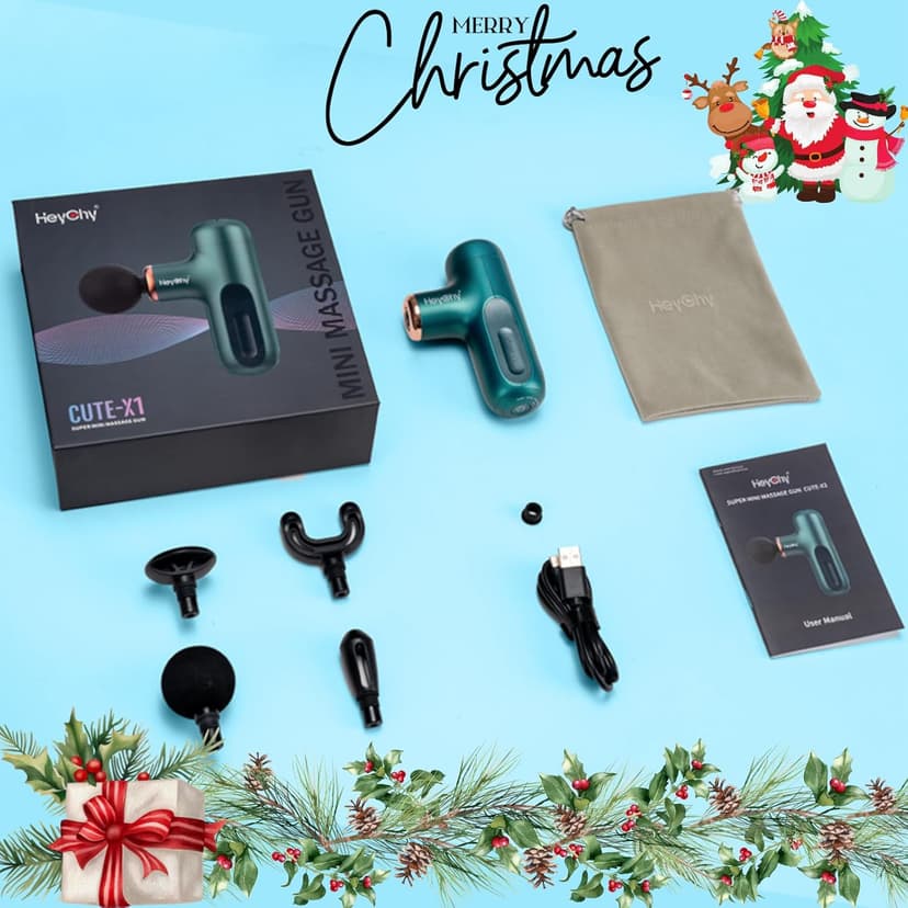 Super Mini Massage Gun, Percussion Deep Tissues Muscle Massager, Compact Sports Travel Massage Gun, Portable Handheld Massager for Office Gifts for Her, Home, Athletes