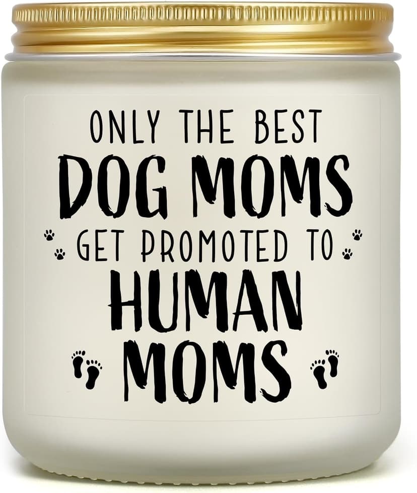 New Mom Gifts for Pregnant Women, Funny Dog Mom Pregnancy Gift for Expecting Moms, Mother to be Gift for First Time Mommy, Congrats on Pregnancy Candle Present for Wife Friend Sister