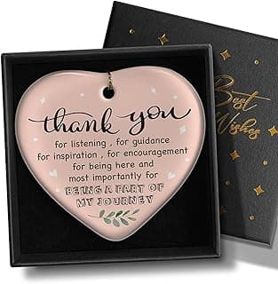 YZEXEZY Thank You Being A Part of My Journey Ornament Keepsakes- Appreciation Gifts,Thank You Gifts Farewell Gift for Women Friends Manager Coworkers Boss Teacher with Gift Box