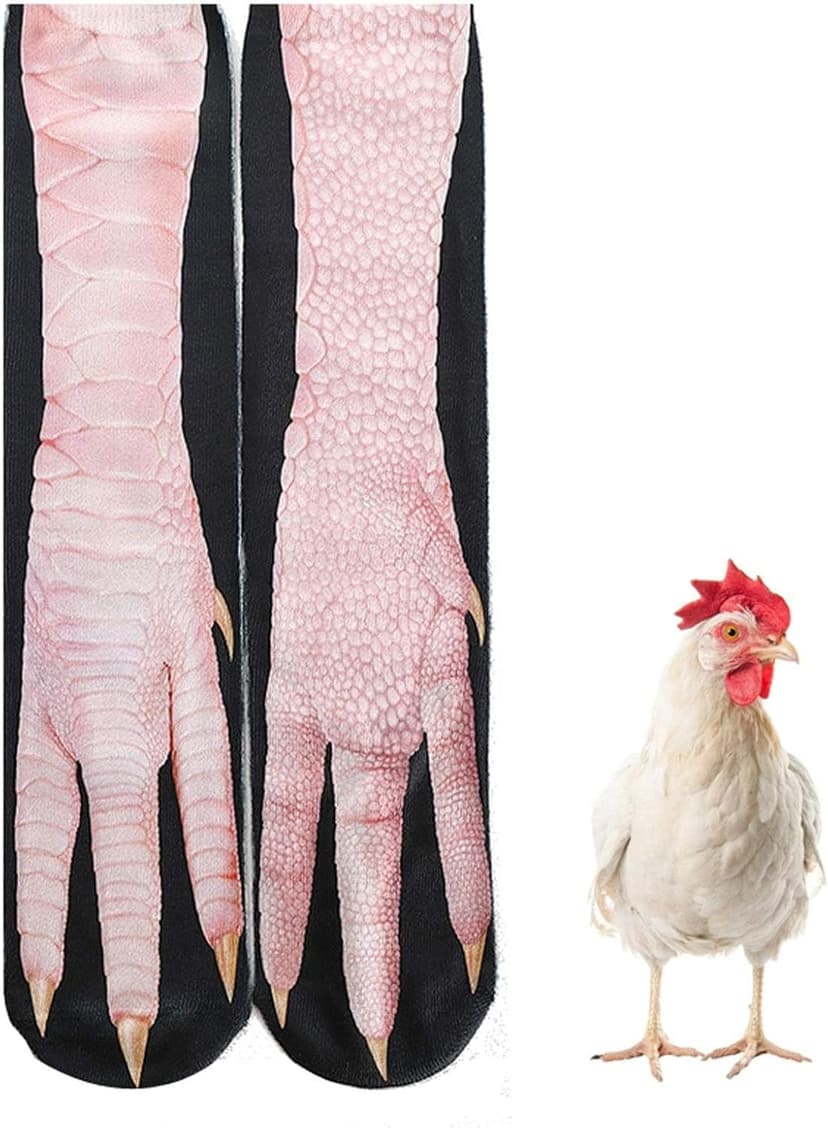 Animal Paws Socks - Novelty 3D Cat Dog Chicken Feet Socks White Elephant Gifts Gag Gift Thanksgiving Christmas Gifts