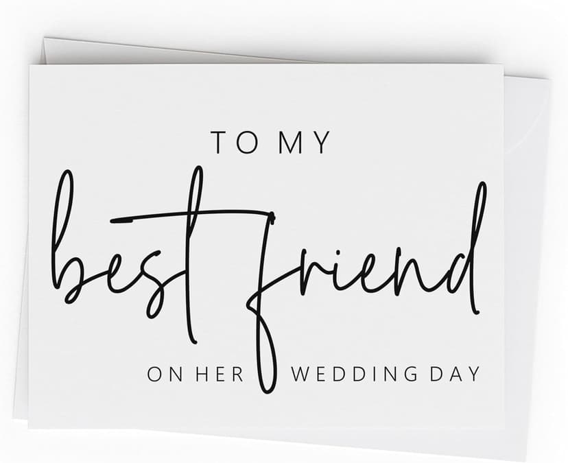 To My Best Friend On Her Wedding Day. Wedding Day Card For Bride From Best Friend.