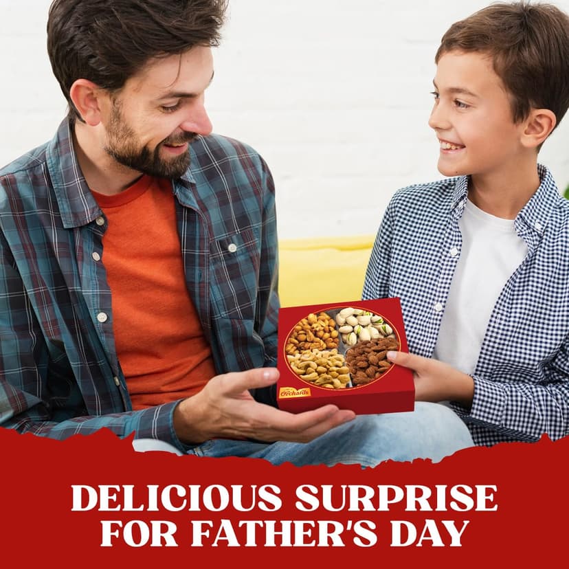 Nuts gift Basket of Cravings Gourmet Nuts Collection, Premium Mixed Nut Gift Box, 4 Sectional.