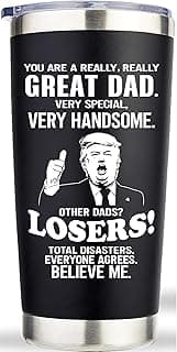 Gifts for Dad from Daughter, Son, Kids on Fathers Day, Christmas, Birthday - Funny Dad Birthday gift Ideas -Fathers - Best Dads Ever Gifts, Pefect for 20oz Stainless Steel Tumbler