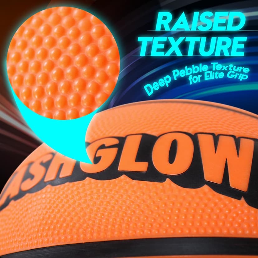 Light Up LED Basketball for Teen Boys: Cool Nighttime Ball Game Gifts for Birthday Christmas Easter – Size 7 Outdoor Rubber Ball for Boys Girls 8-15+ Year Old