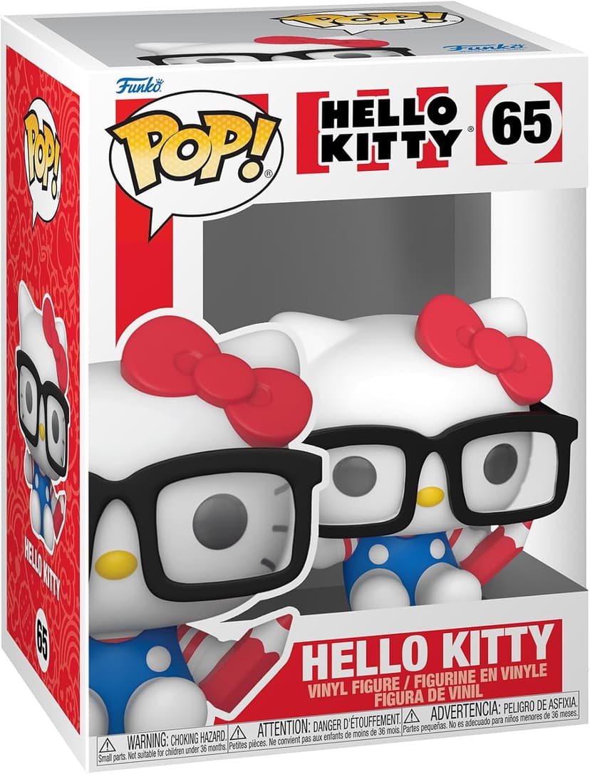 Funko POP! Sanrio: Hello Kitty - Hello Kitty Nerd - Collectable Vinyl Figure - Gift Idea - Official Merchandise - for Kids & Adults - Anime Fans - Model Figure for Collectors and Display