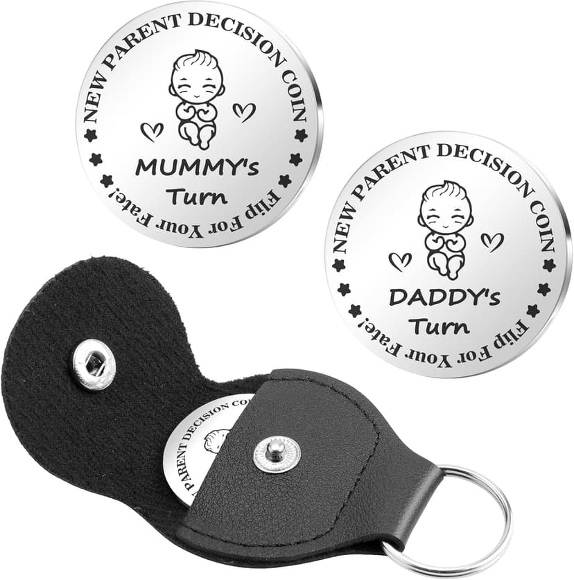 Funny Decision Coin - Double Side Gifts for New Moms & Dads