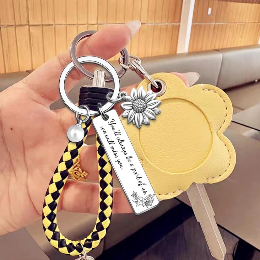 Going Away Gifts for Coworkers Women Friendship Keychain Friend Moving Away Gifts for Friends We Will Miss You Decorations Goodbye Things