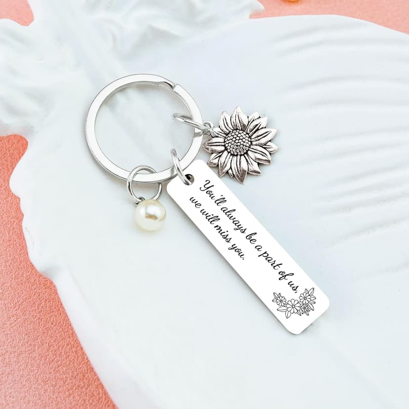 Going Away Gifts for Coworkers Women Friendship Keychain Friend Moving Away Gifts for Friends We Will Miss You Decorations Goodbye Things