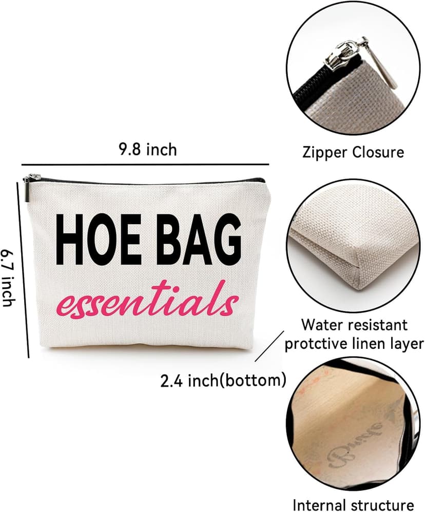 Funny Gifts for Women, Friends, Hostess Gift Ideas Cool Gifts for Women Girls Birthday Gift Ideas Gag gifts Girls Weekend Overnight Fun Makeup Travel Bag Cosmetic Bag