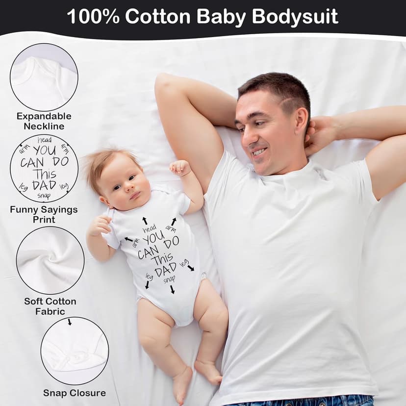 New Dad Gifts Box, 9 Pcs First Time Dad Gifts, Dad to Be Gifts for 1st Time with Tumbler Hat Onesie Socks Keychain for Baby Shower，Unique Kit for Soon to Be or Expecting Father