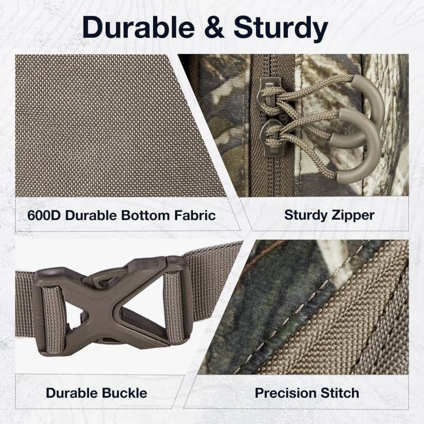 TIDEWE Hunting Backpack with Waterproof Rain Cover, 25L Hunting Pack, Durable Hunting Day Pack for Bow Rifle Gun