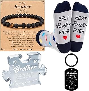 Brother Gifts from Sister - 4PCS Funny Birthday Gift for Brothers, Christmas Gift for Brother Men