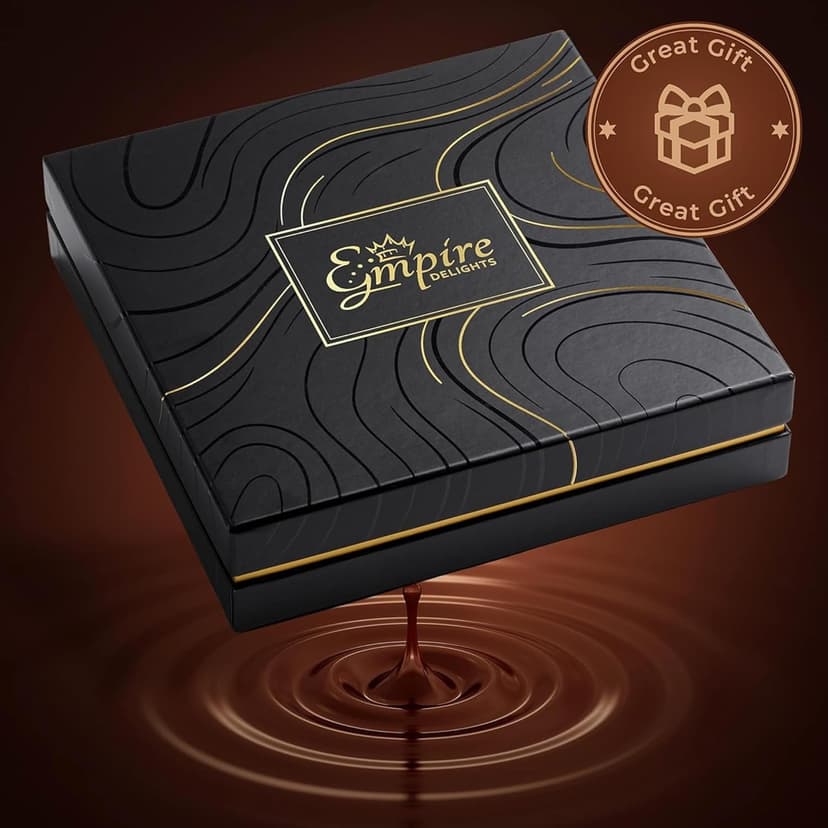 Assorted Gourmet Chocolate Gift Box - Food Gift Basket for Women and Man - Birthday, Thank You, Present Idea for Him and Her, Holiday Gifts Baskets by Empire Delights