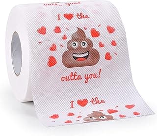 Valentines Day Gifts for Him/Her, Romantic Novelty Gifts Toilet Paper, Funny Gag Gifts for Adults Men Women Boyfriend Girlfriend, Valentines Day Decor for Party Supplies Christmas Stocking Stuffers