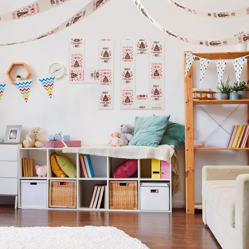 40th Birthday Gifts for Women, Men, Her, Him - Happy Prank Toilet Paper - 40th Birthday Decorations, Party Supplies Favors - 40 Years Old Funny Gag Gift Ideas, Novelty Bday Present for Friends, Family