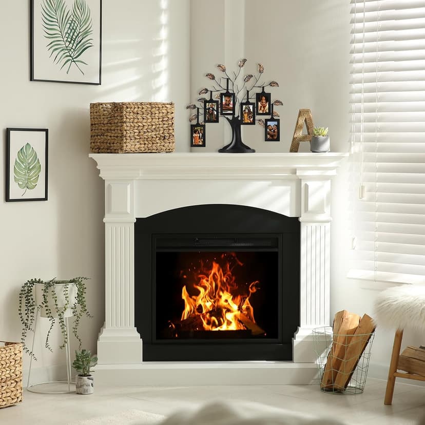 Americanflat Family Tree Picture Frame - Includes 6 Hanging 2x3 Picture Frames - Adjustable Ribbon Tassels - Ideal as Mother’s Day Gifts, Birthday Gifts, or Christmas Decor - Black and Bronze