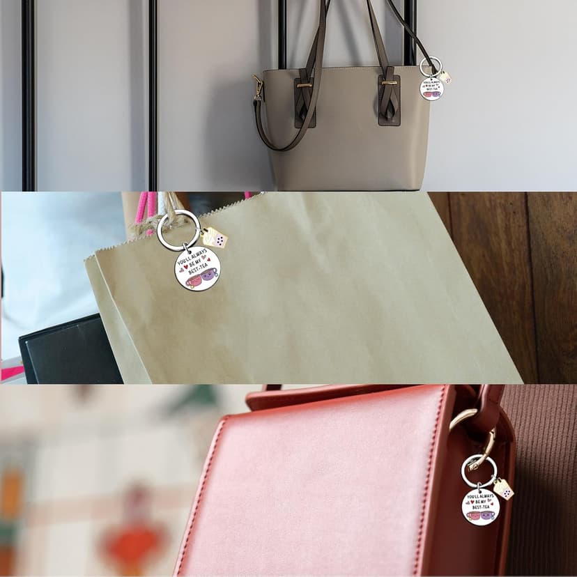 OEHEDOU Bestie Gifts for Women Best Friends - Cute & Funny Keychain Gifts