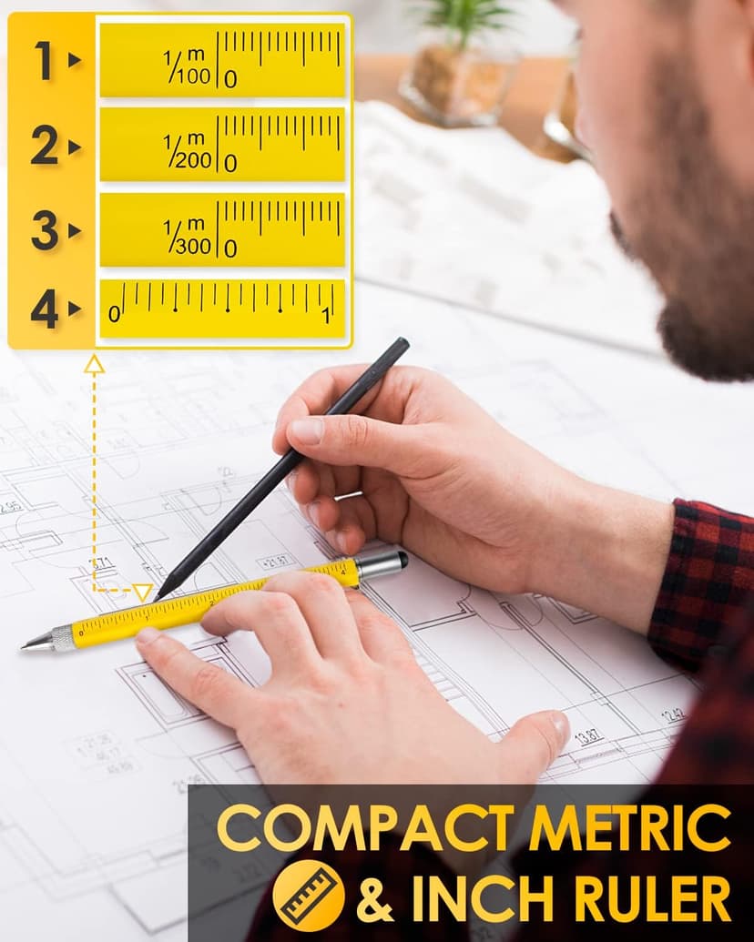 Stocking Stuffers for Men, Gifts for Him, Multitool Pen Christmas Birthday Present, Ideas for Guys Husband Who Have Everything, Tools Cool Gadgets Birthday, White Elephant for Adults Women Dad Grandpa