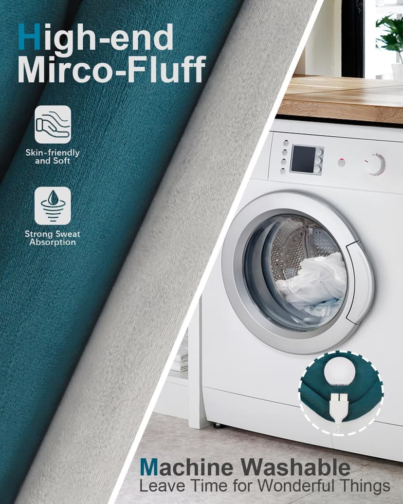 Heating Pad for Neck and Shoulder Pain Relief, Birthday Christmas Gifts for Women Mom Wife, 2lb Heated Neck Wrap Warmer for Daily Comfort, 6 Heat Settings 2 Hours Auto Shut Off, 17x23 inch, Blue