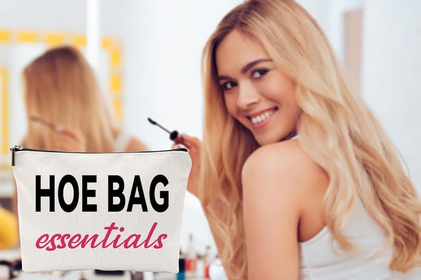 Funny Gifts for Women, Friends, Hostess Gift Ideas Cool Gifts for Women Girls Birthday Gift Ideas Gag gifts Girls Weekend Overnight Fun Makeup Travel Bag Cosmetic Bag