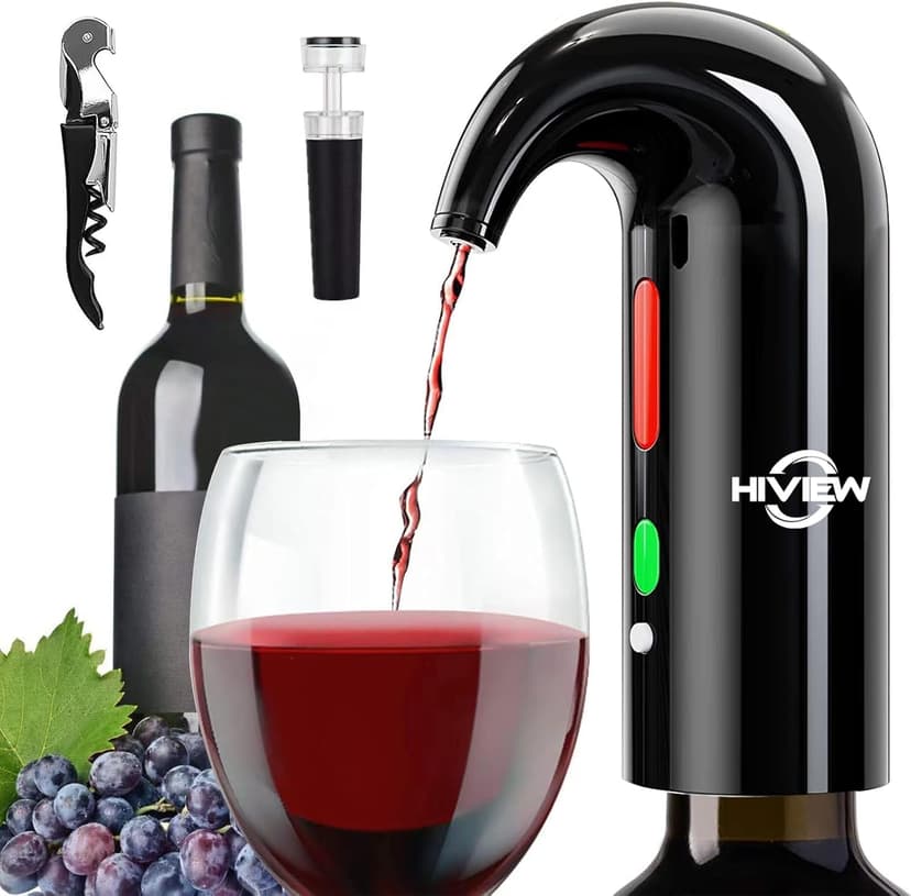 Electric Wine Aerator,Wine dispenser,Aeration and Decanter Wine Pourer,Red White Wine Accessories,Wine Gifts -Black