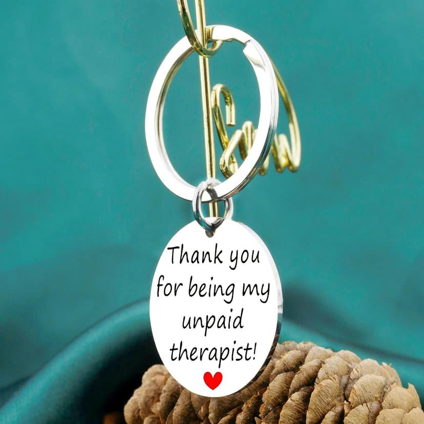 Funny Gifts For Women Best Friend Birthday Gifts Appreciation Keychain For Best Friends Bestie Sister Bff Friend Gift For Women Christmas Gift Unique Thank You For Being My Unpaid Therapist Jewelry