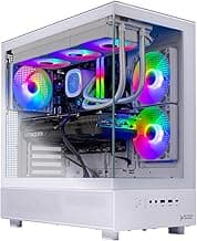 Skytech Azure Gaming PC Desktop, Ryzen 7 9700X 3.8 GHz (5.5GHz Turbo Boost), NVIDIA RTX 4060 8GB GDDR6, 2TB SSD, 32GB DDR5 RAM 6000 RGB, 650W Gold PSU, 360mm ARGB AIO, Wi-Fi, Win 11 Home
