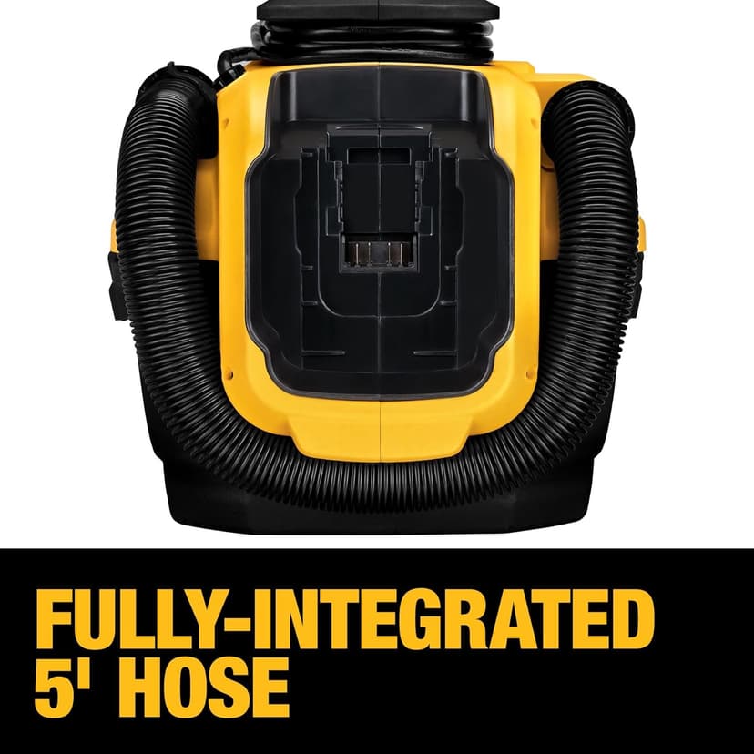 DEWALT 20V MAX Shop Vacuum Wet and Dry, Shop Vac 2 Gallon, Cordless and Corded Wet Dry Vacuum Cleaner, Wide Nozzle, Hepa Filter, Tool Only (DCV581H)