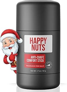 HAPPY NUTS Anti-Chafe Comfort Stick for Men: Ultimate Friction Defense & Chafing Prevention for Active Lifestyles - Perfect for Runners, Cyclists, & Active Men (1 Pack)