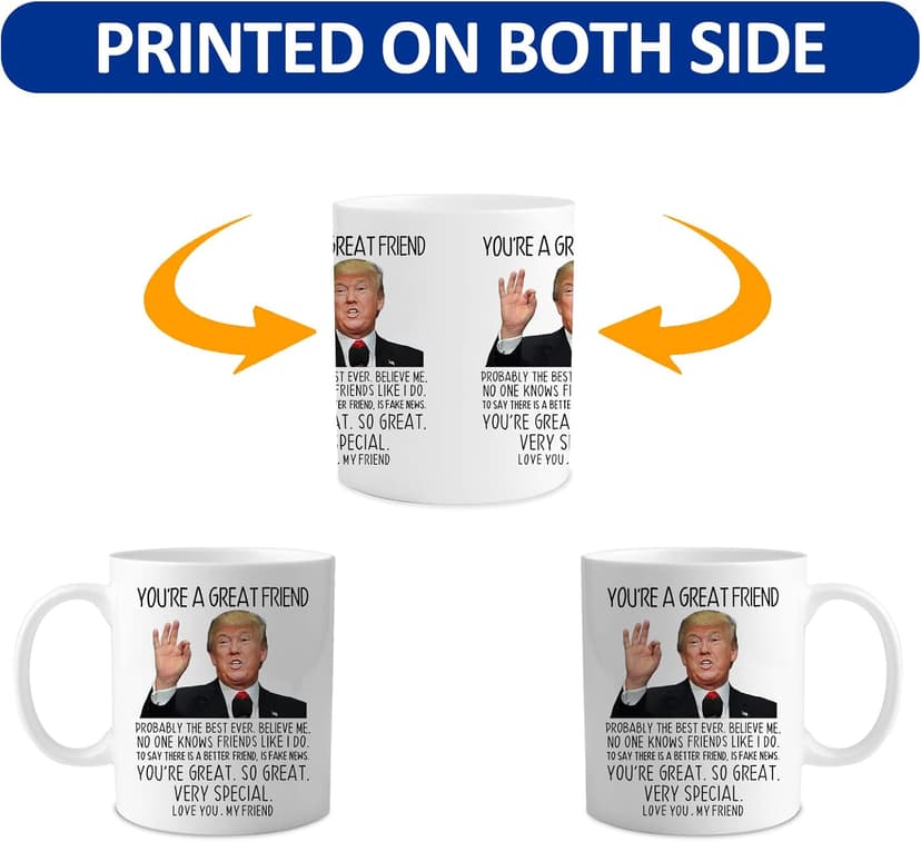 Aurahouse You're A Great Friend 11 Oz Coffee Mug, Christmas Gifts for Friends Men Women, Birthday Gifts for Best Friend, Funny Father's Day Gift Friends Present Ceramic Cup