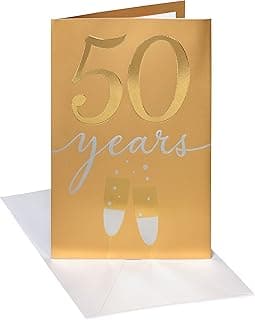 American Greetings 50th Anniversary Card for Couple (Beautiful and Lasting)